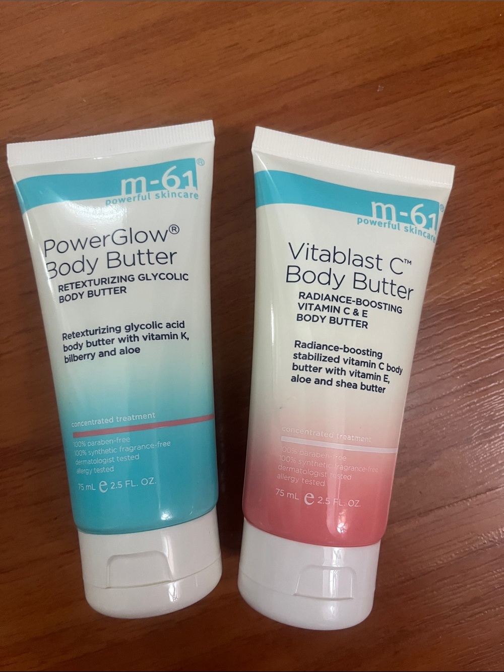 M-61 PowerGlow & Vitablast C Body Butter Duo - 2.5oz